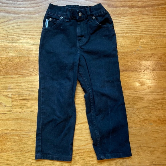 NEW LEGENDS Jeans boys 4T Elastic Black Denim - Picture 1 of 4